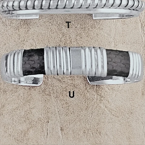 Silpada Super Rare Sterling Silver Black Snakeskin Heavy Cuff  EB430/B0430 - Picture 8 of 16